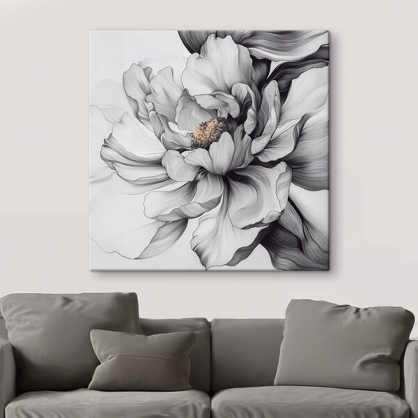 Elegant bloemenontwerp in monochrome tinten Elegant bloemenontwerp in monochrome tinten