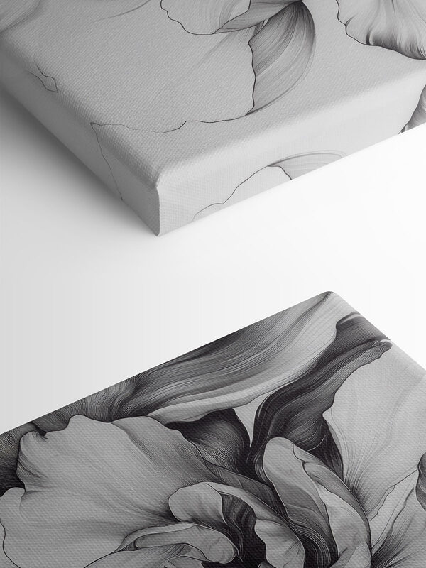 Elegant bloemenontwerp in monochrome tinten Elegant bloemenontwerp in monochrome tinten