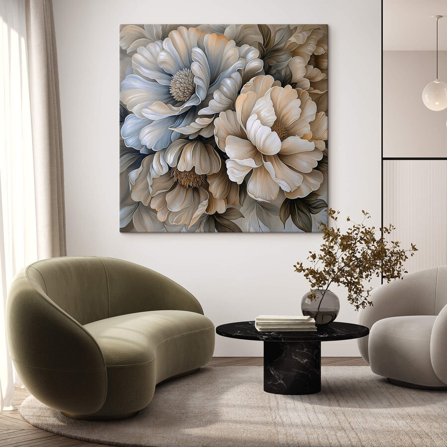 Delicate bloemen in zachte tinten
