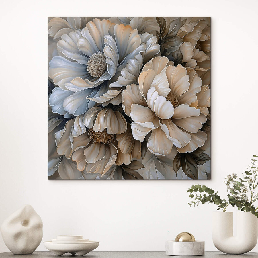 Delicate bloemen in zachte tinten