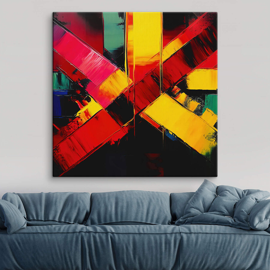 Schilderij van een kruis