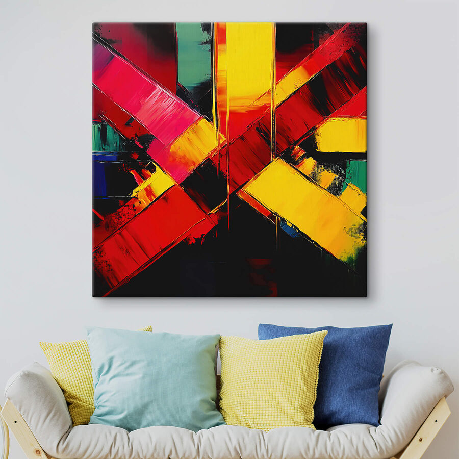Schilderij van een kruis