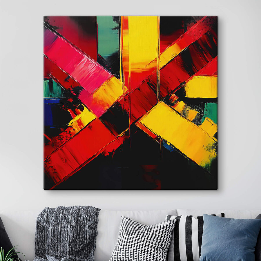 Schilderij van een kruis