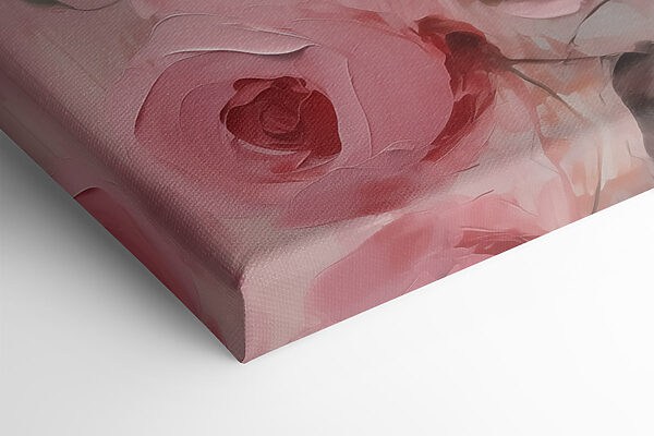 Schilderij van roze rozen Schilderij van roze rozen