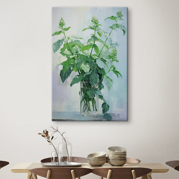 Plant in een glazen vaas Plant in een glazen vaas