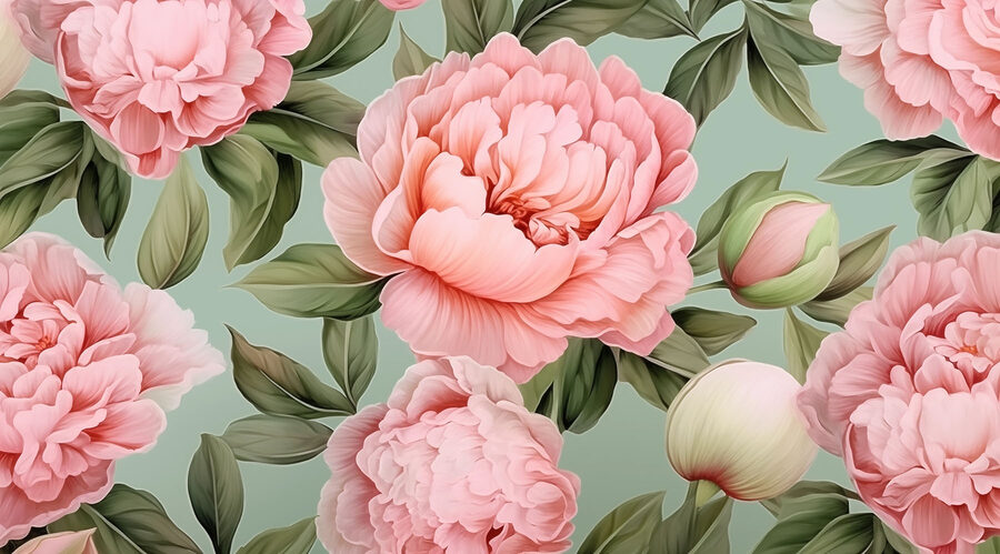 Prachtige bloemen in zachte pasteltinten