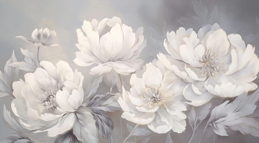 Delicate bloesems in zachte tinten