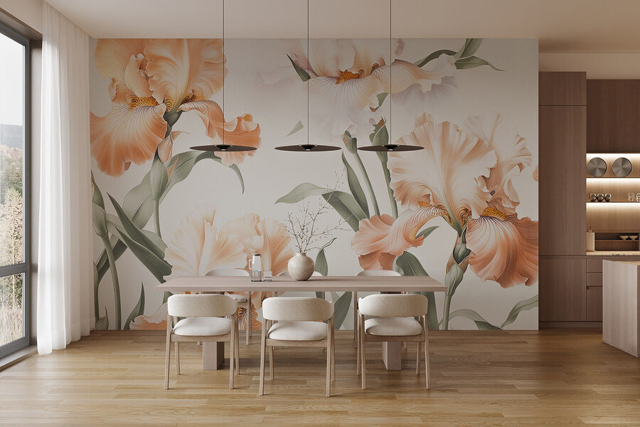 Delicate bloesems in zachte tinten