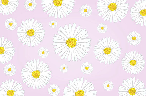 Patroon van witte en gele bloemen Patroon van witte en gele bloemen