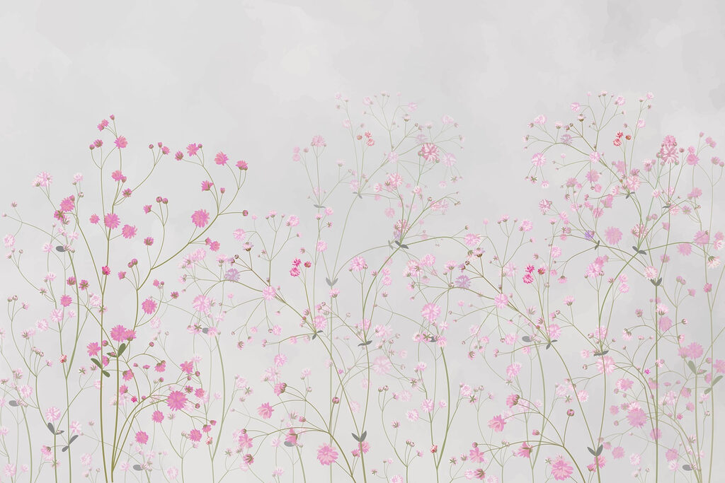 Groep roze bloemen Groep roze bloemen