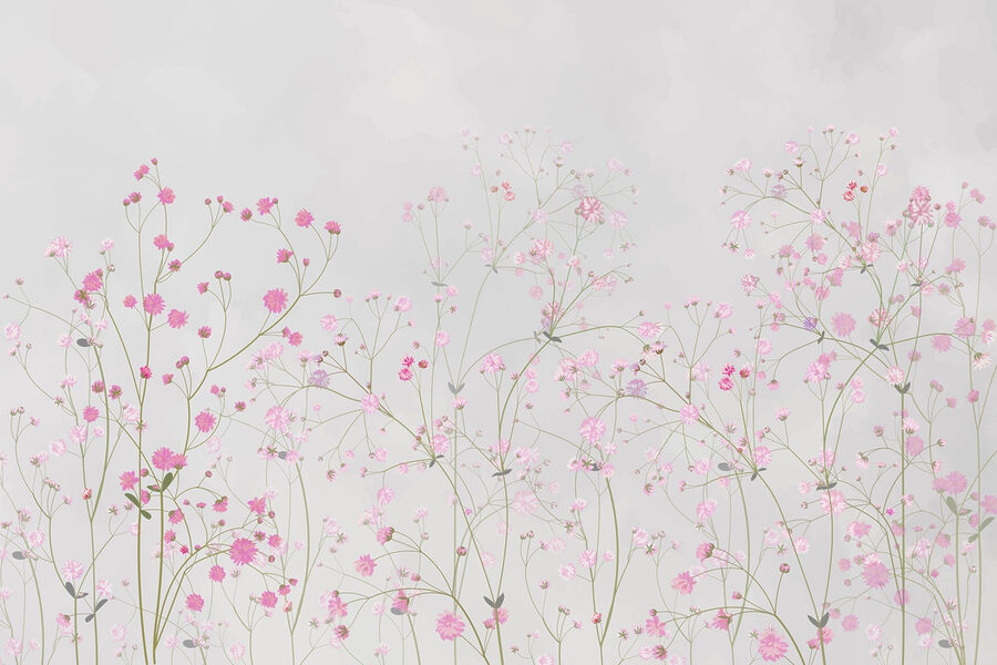 Groep roze bloemen Groep roze bloemen