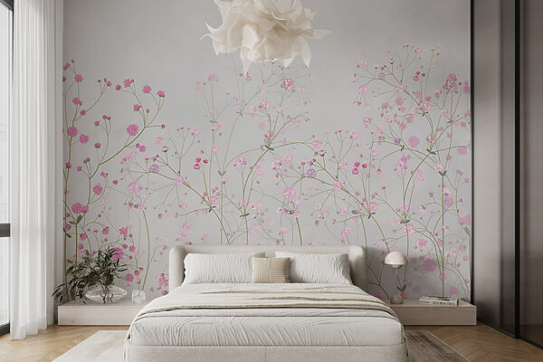 Groep roze bloemen Groep roze bloemen