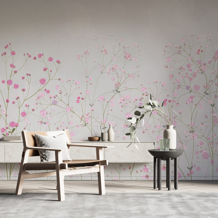 Groep roze bloemen Groep roze bloemen