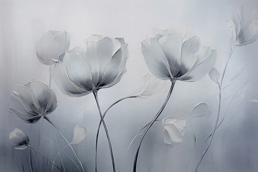 Delicate bloesems in zachte tinten