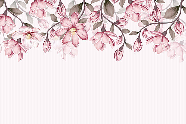 Roze bloemen op een witte achtergrond Roze bloemen op een witte achtergrond