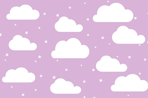 Patroon van wolken en sterren Patroon van wolken en sterren