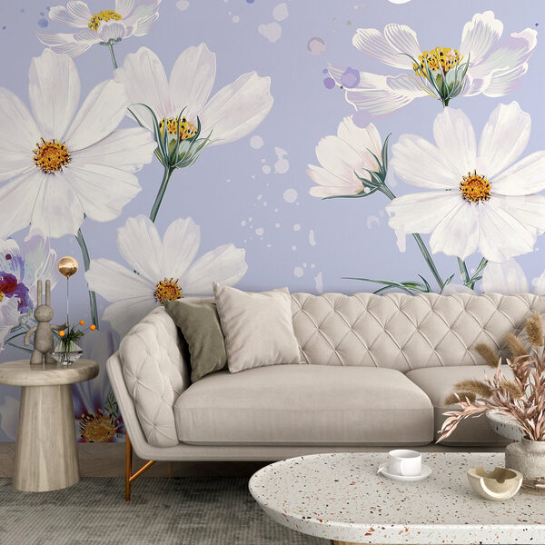 Groep witte bloemen Groep witte bloemen