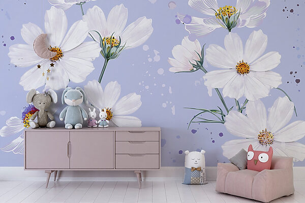 Groep witte bloemen Groep witte bloemen