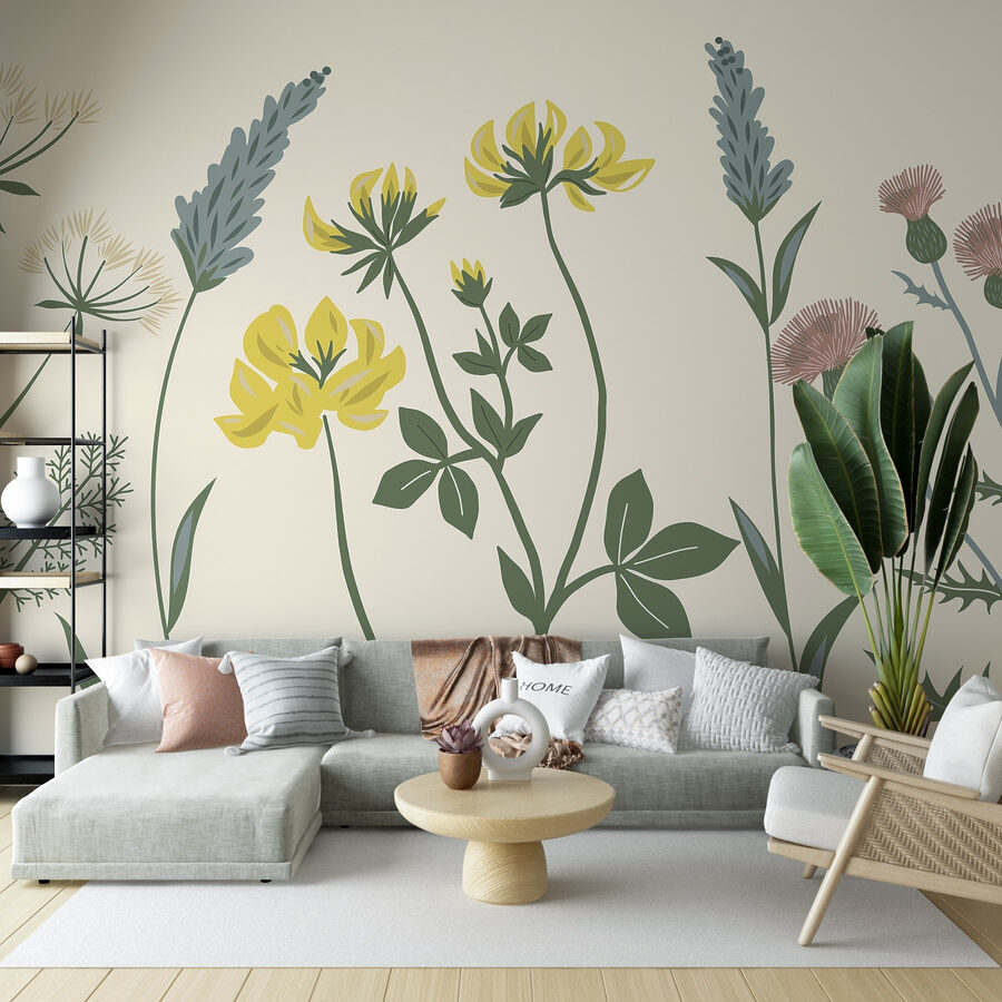 Elegant bloemstuk in zachte kleuren