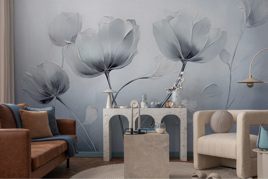 Delicate bloesems in zachte tinten