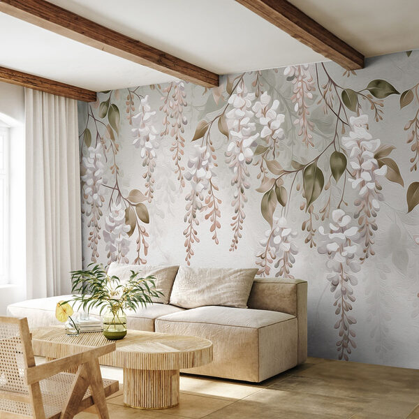 Delicate floral arrangement in soft hues