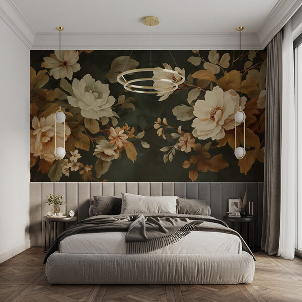 Elegant bloemstuk op donkere achtergrond Elegant bloemstuk op donkere achtergrond