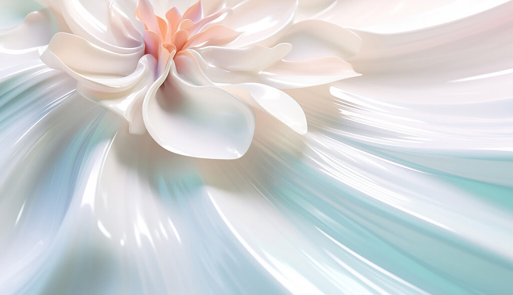 Witte bloem op een wit oppervlak Witte bloem op een wit oppervlak