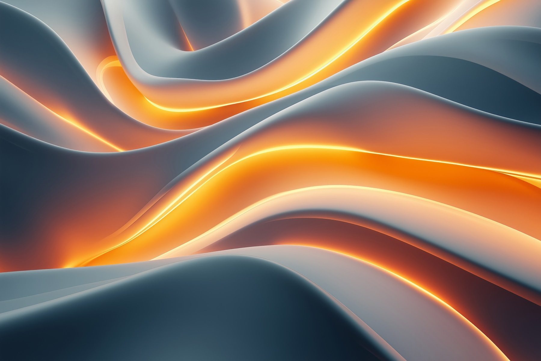 Flowing waves of soft color