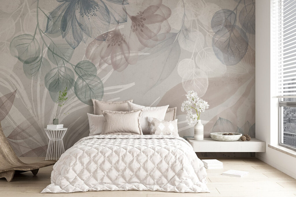 Delicate floral patterns in soft hues Delicate floral patterns in soft hues