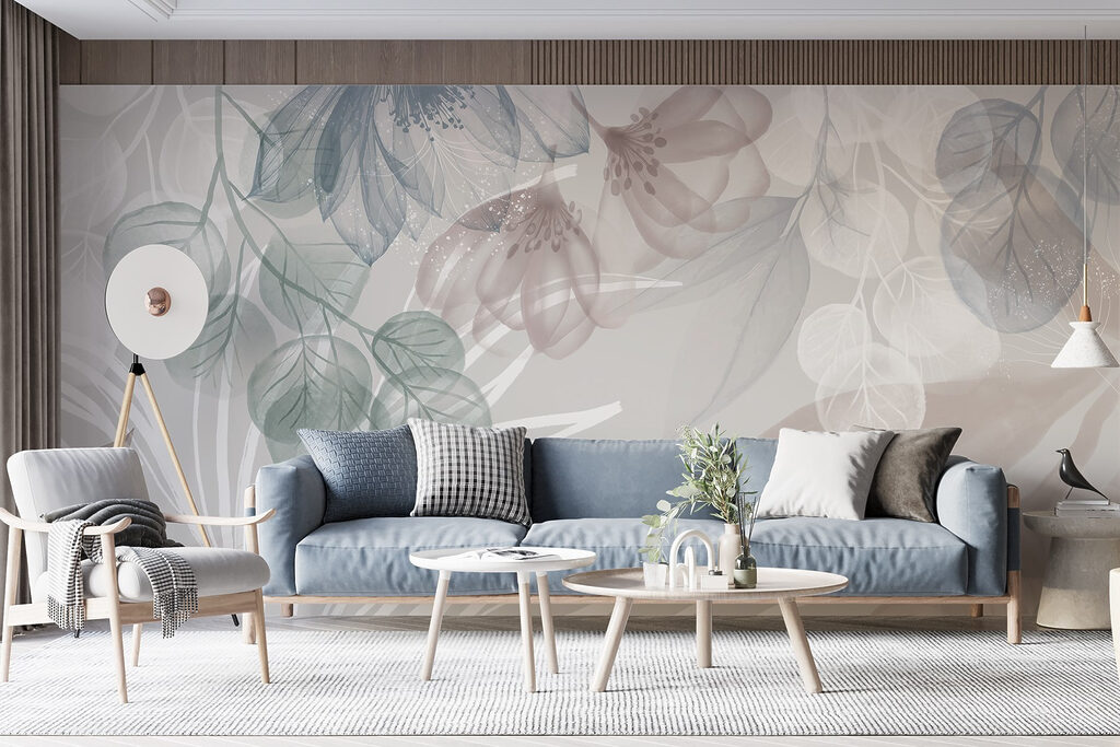 Delicate floral patterns in soft hues Delicate floral patterns in soft hues