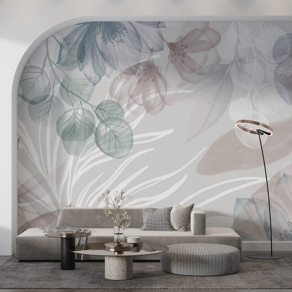 Delicate floral patterns in soft hues Delicate floral patterns in soft hues