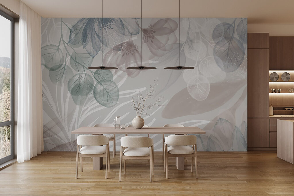 Delicate floral patterns in soft hues Delicate floral patterns in soft hues