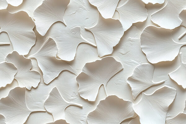 Groep witte bladeren Groep witte bladeren