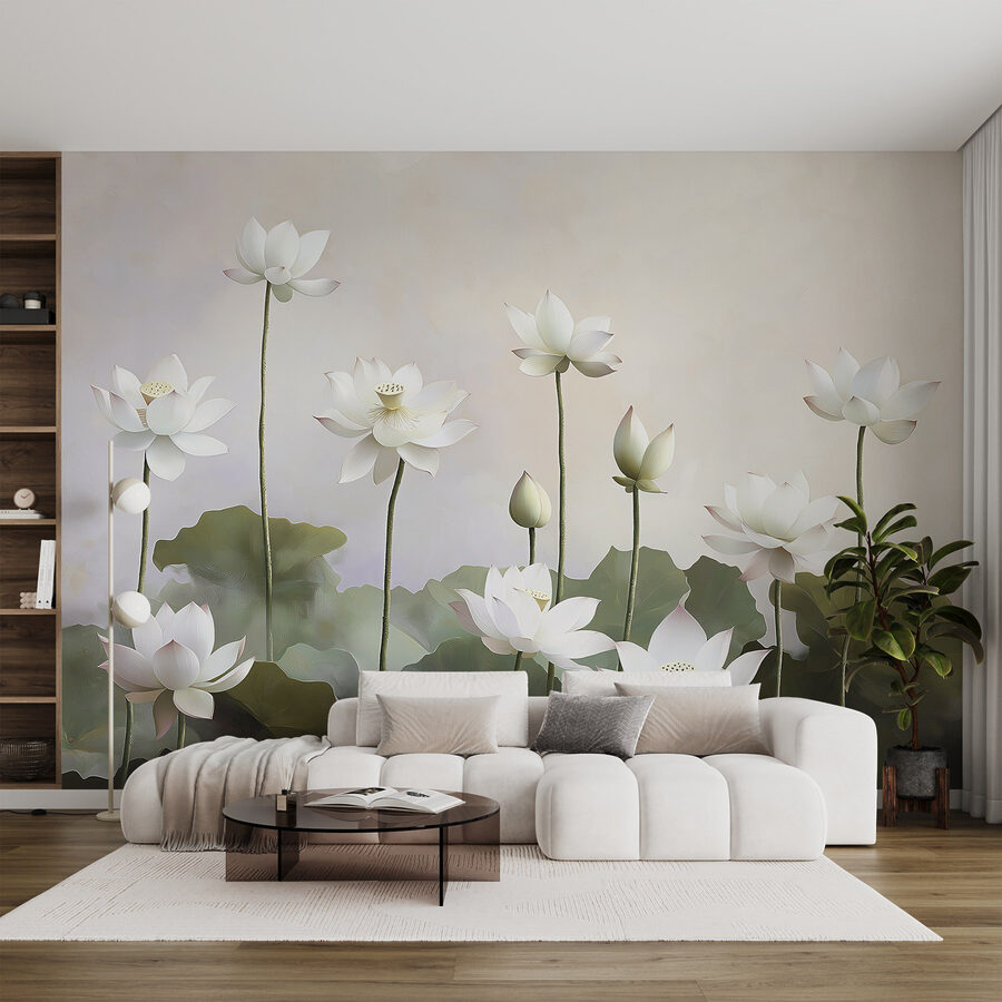 Groep witte bloemen Groep witte bloemen