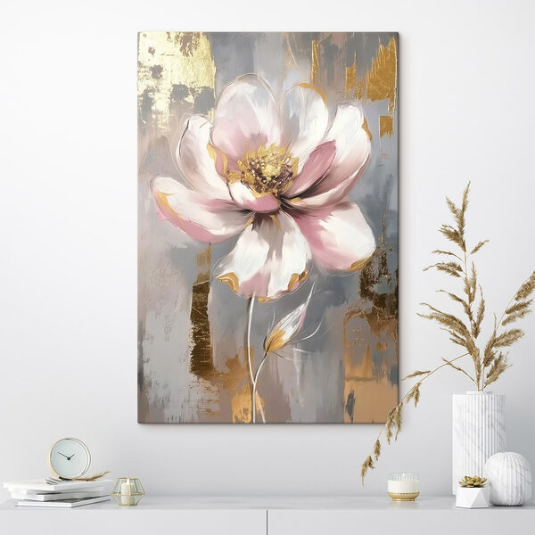 Schilderij van een bloem Schilderij van een bloem