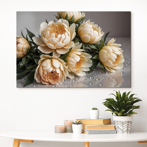 Groep bloemen op een tafel Groep bloemen op een tafel