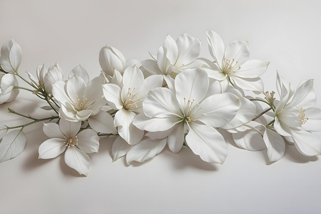 Group of white flowers