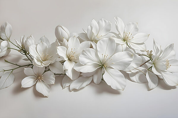 Group of white flowers Group of white flowers