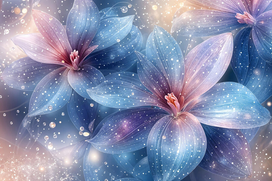 Delicate bloesems in zachte kleuren