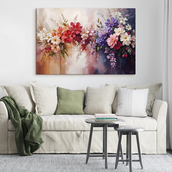 Groep kleurrijke bloemen Groep kleurrijke bloemen