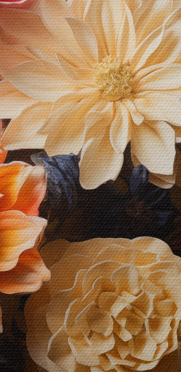 Vaas met bloemen op zwarte achtergrond Vaas met bloemen op zwarte achtergrond
