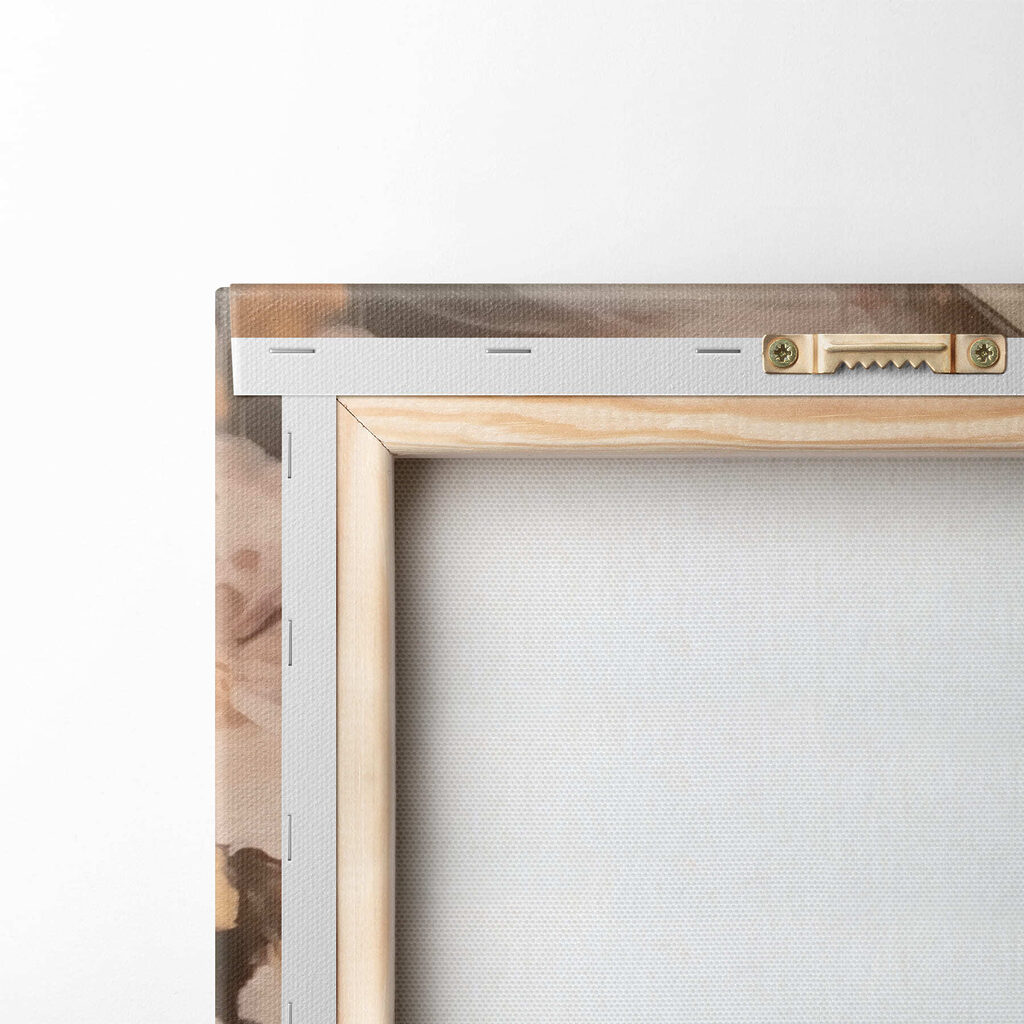 Woman with flowers around her face