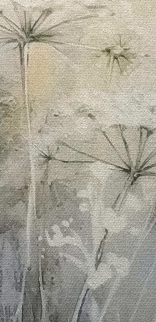 Painting of flowers and plants