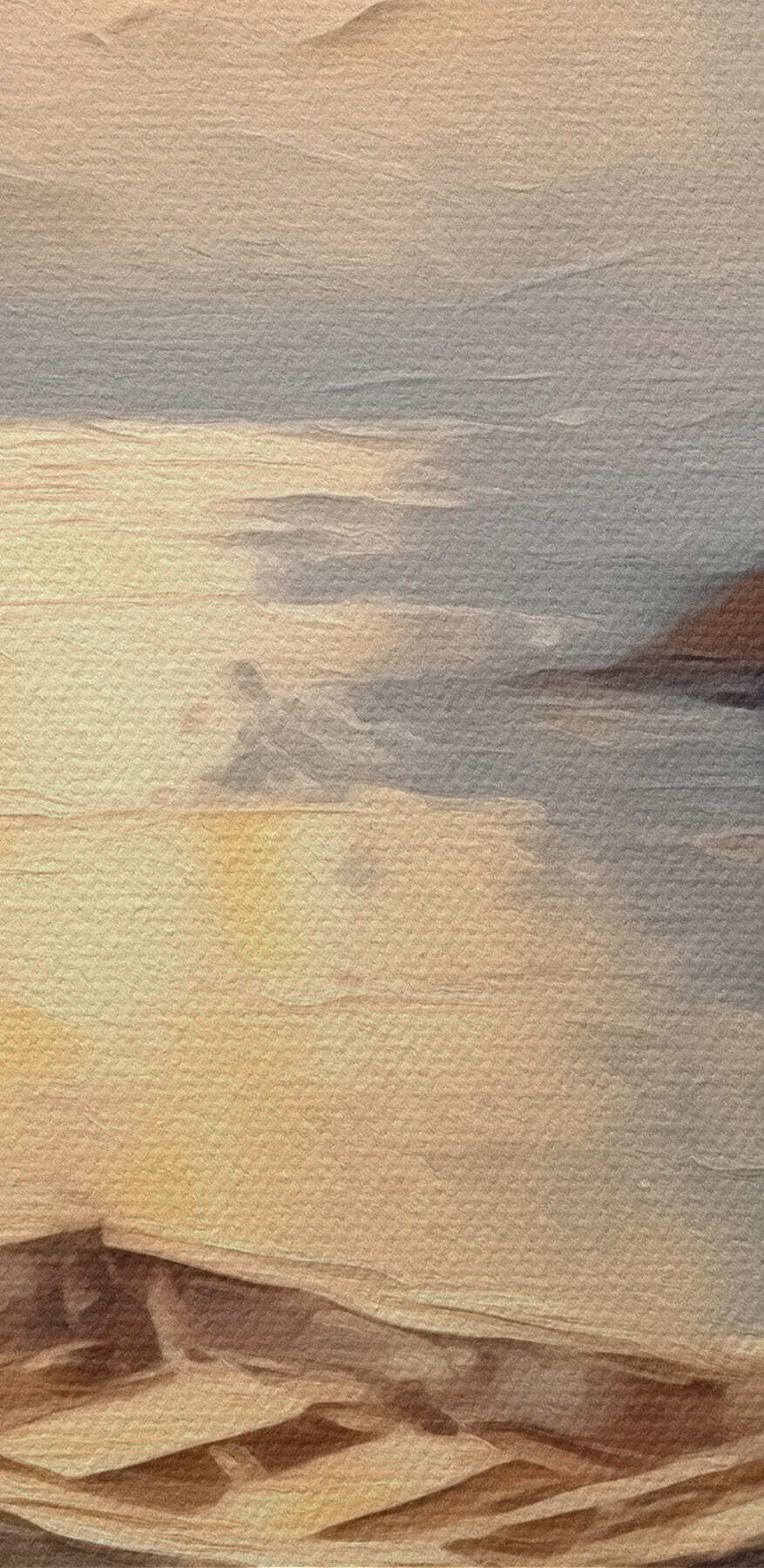 Schilderij van een boot in water