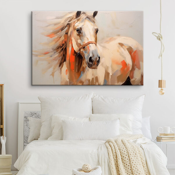 Schilderij van een paard Schilderij van een paard