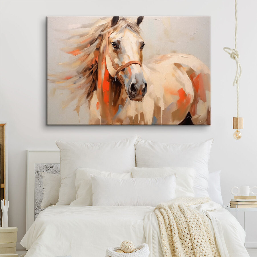 Schilderij van een paard