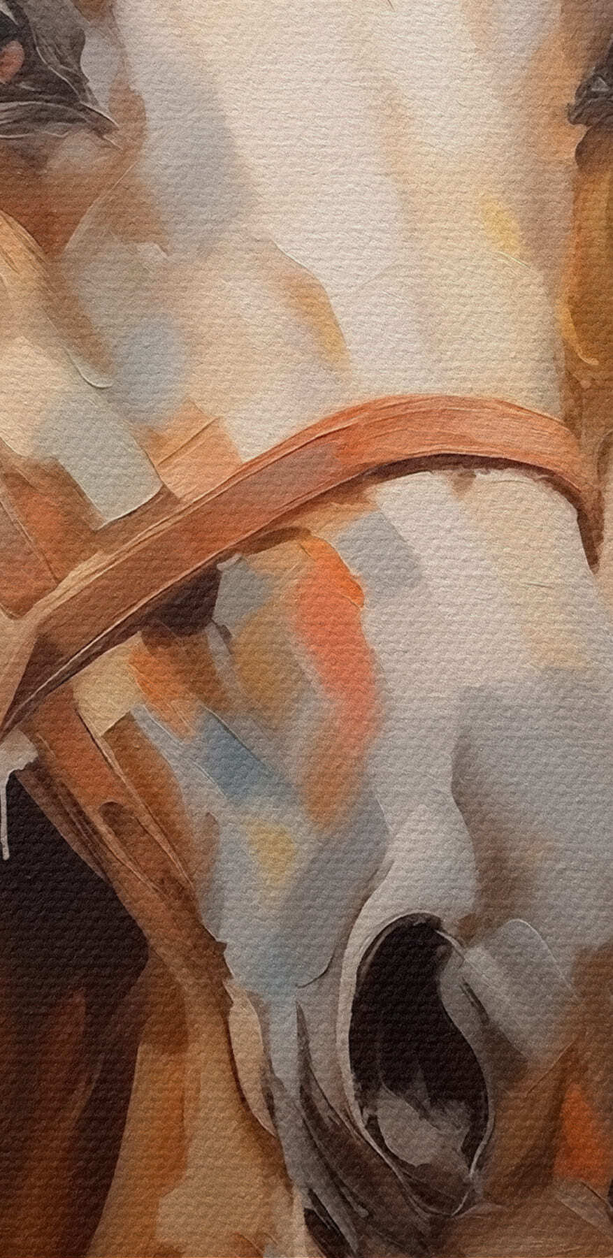 Schilderij van een paard