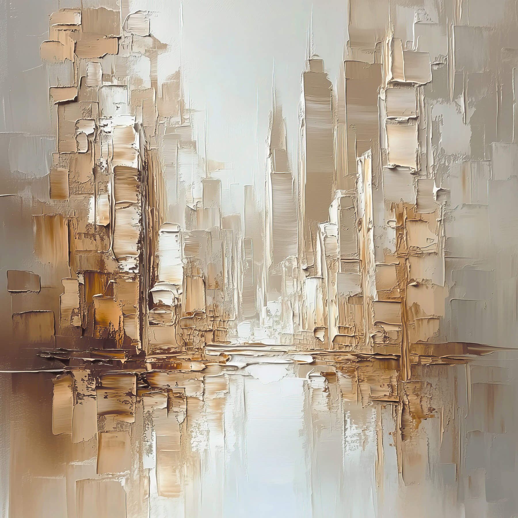 Painting of a city
