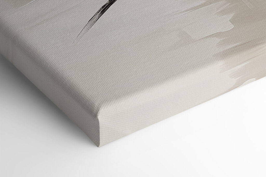 Black and white brush strokes