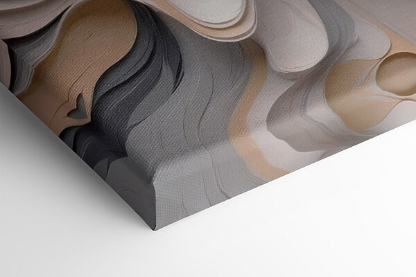 Fluid patterns in soft neutral tones